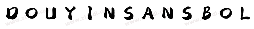 DOUYINSANSBOLD GB 常规字体转换